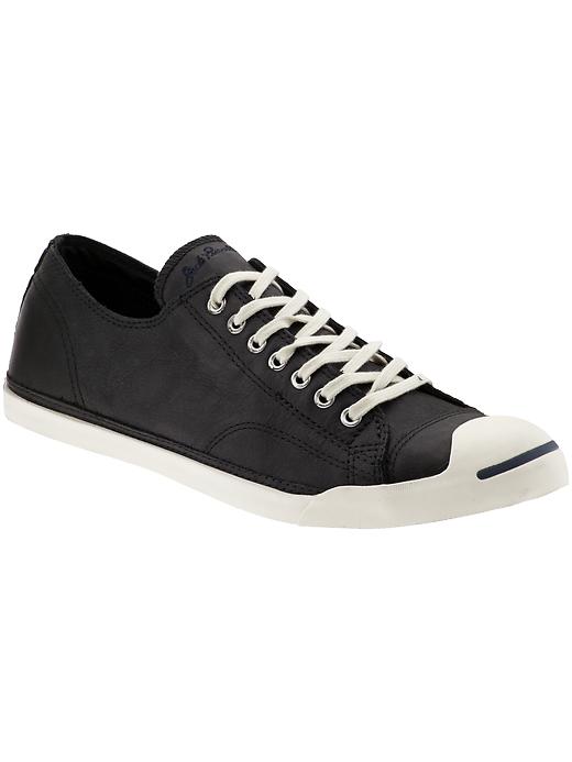 Converse Jack Purcell Low Profile Leather in Black for Men | Lyst