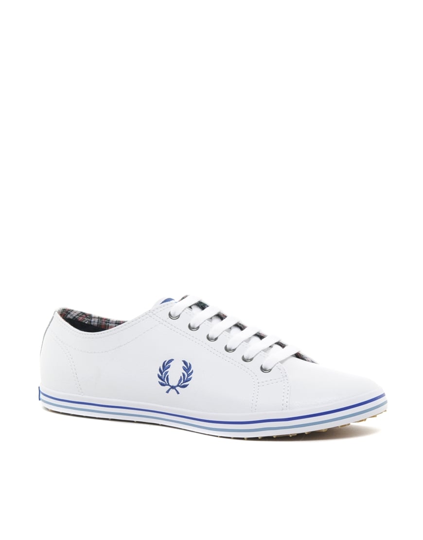 fred perry kingston leather plimsolls