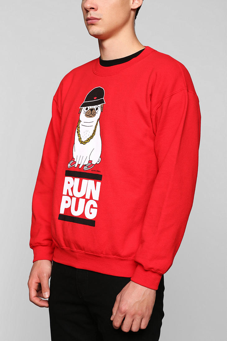 outfitters pug outfitters run pug pullover sweatshirt in for lyst outfitters pug outfitters run pug pullover sweatshirt in for lyst