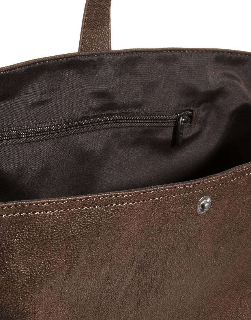 Lyst Asos Esprit Messenger Bag in Brown