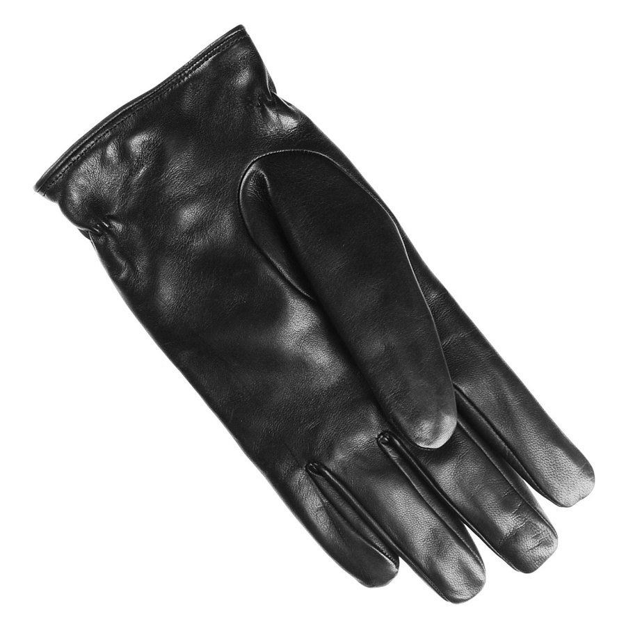 Black Black Leather Quilted Gloves Cashmere Lined for Men Lyst