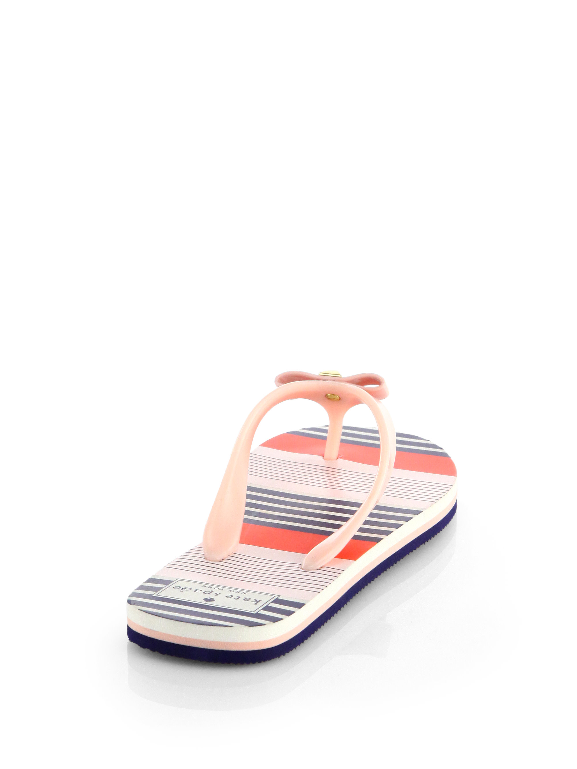 kate spade flip flops with bow