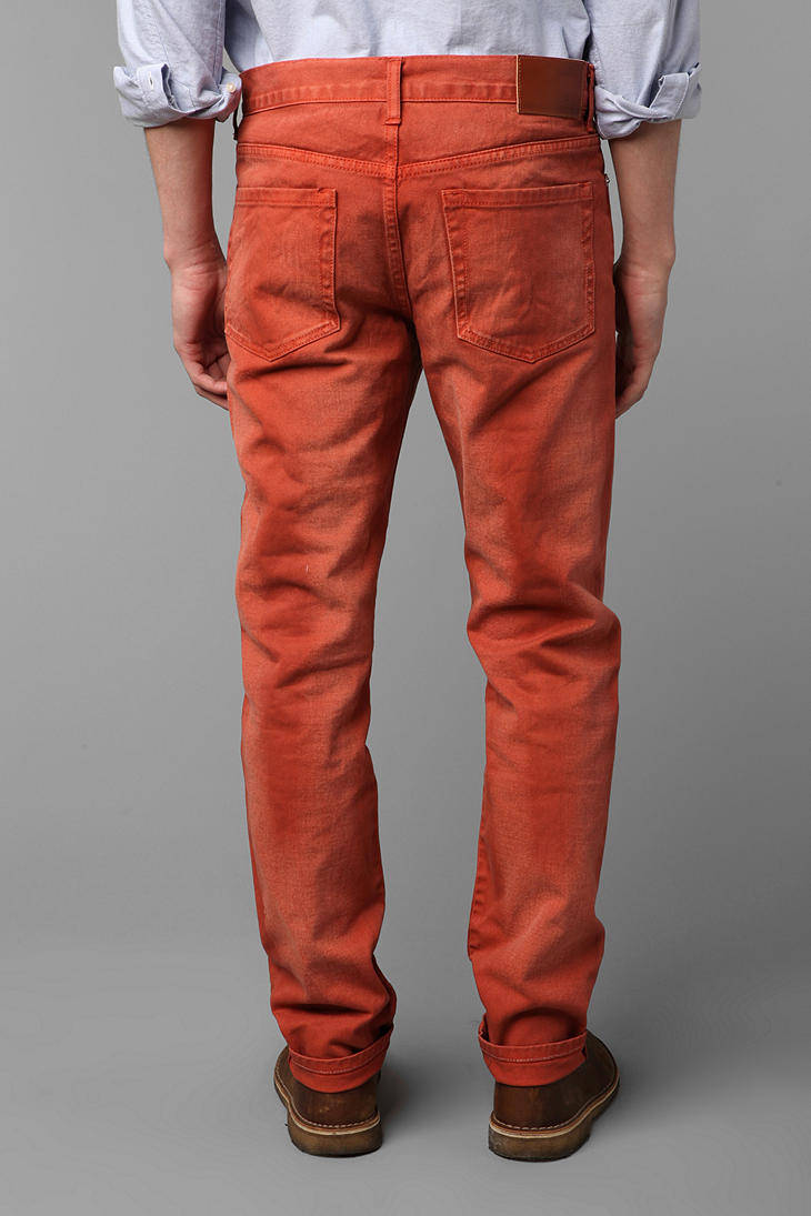 Urban Outfitters Standard Cloth Burnt Ochre Skinny Jean in Orange for Men |  Lyst
