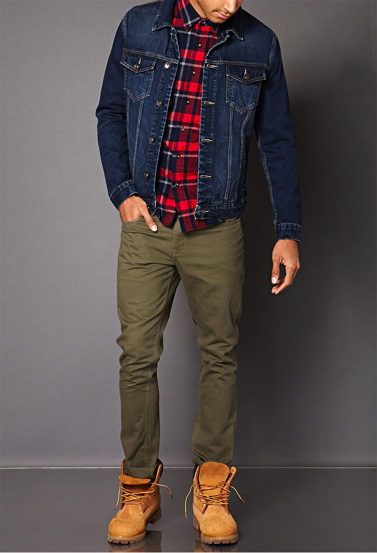 green slim fit jeans mens
