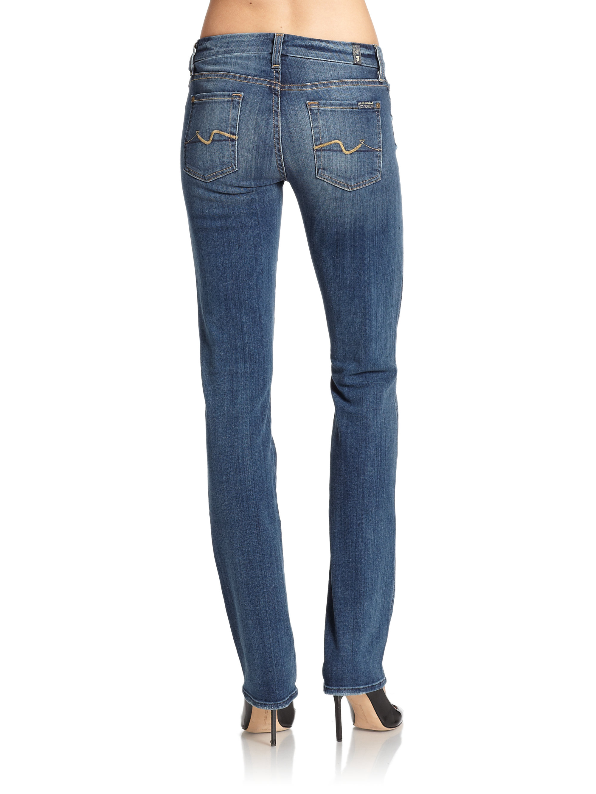 7 For All Mankind Kimmie Straight Leg Jeans in Blue | Lyst