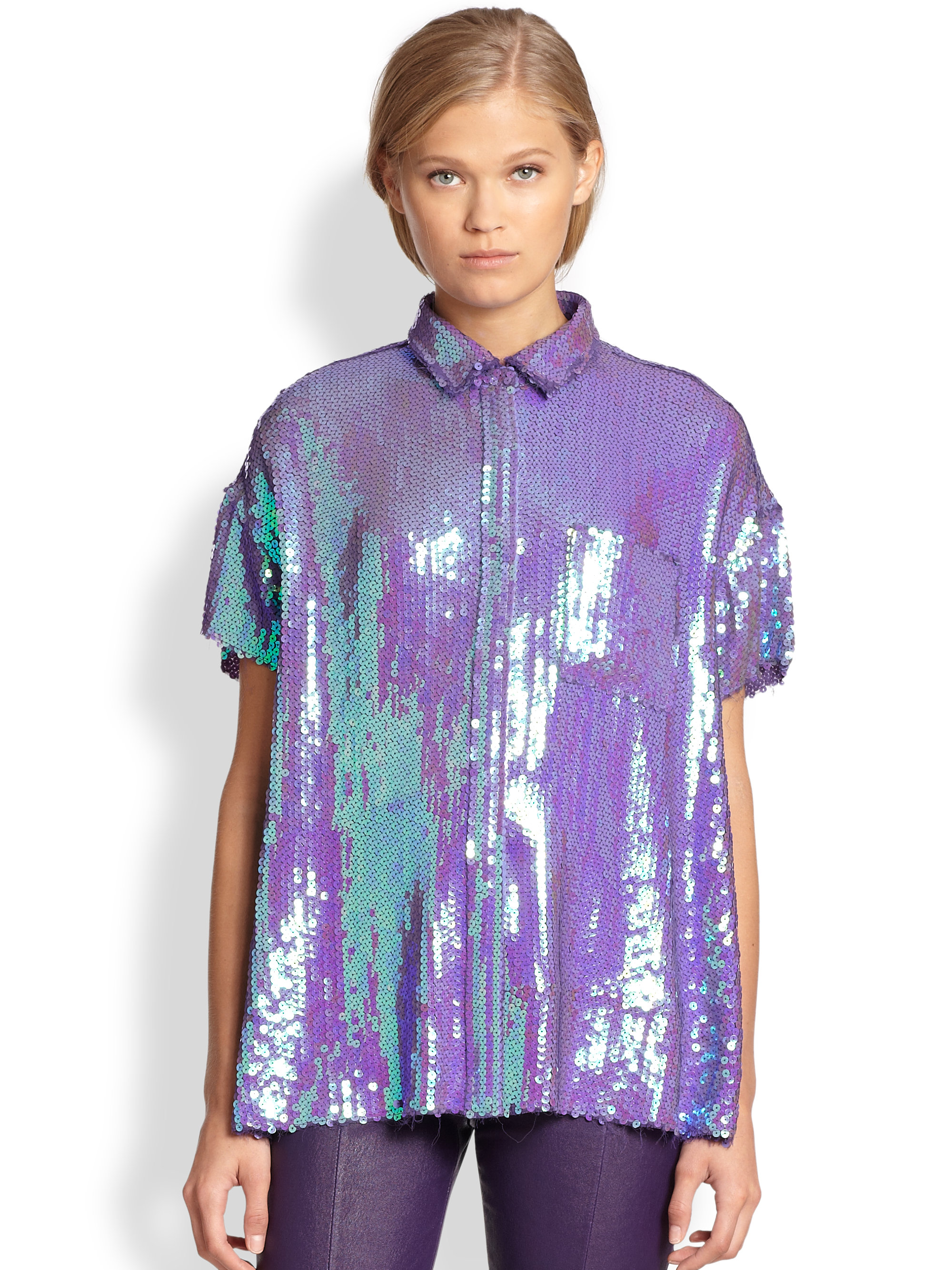 acne studios silk shirt