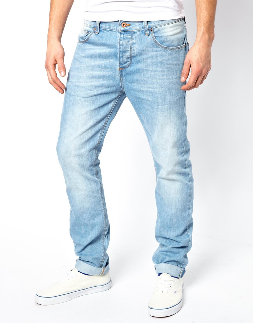 ASOS Slim Jeans  In Light Wash  in Blue for Men Lyst