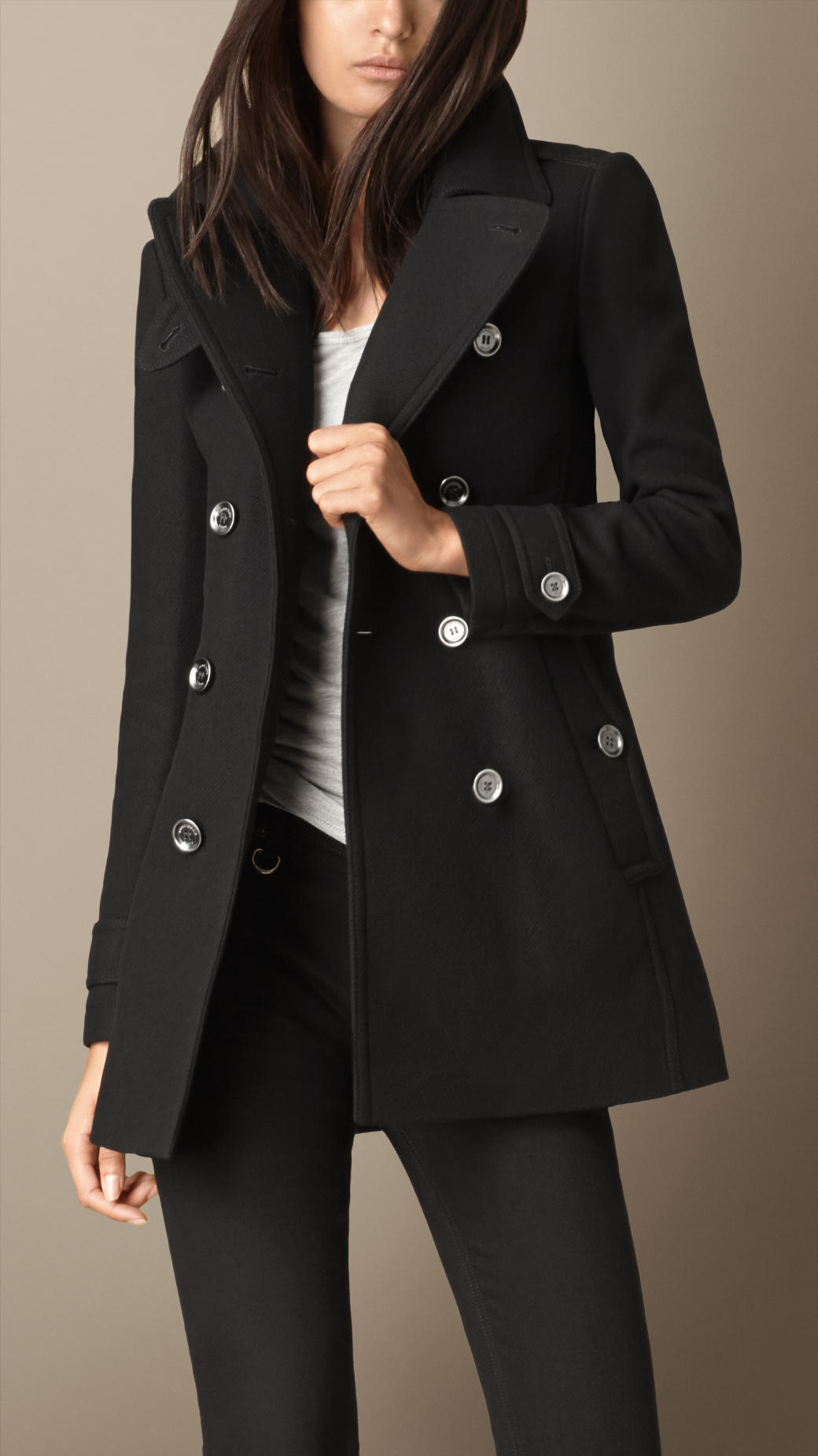 Burberry Coats Black