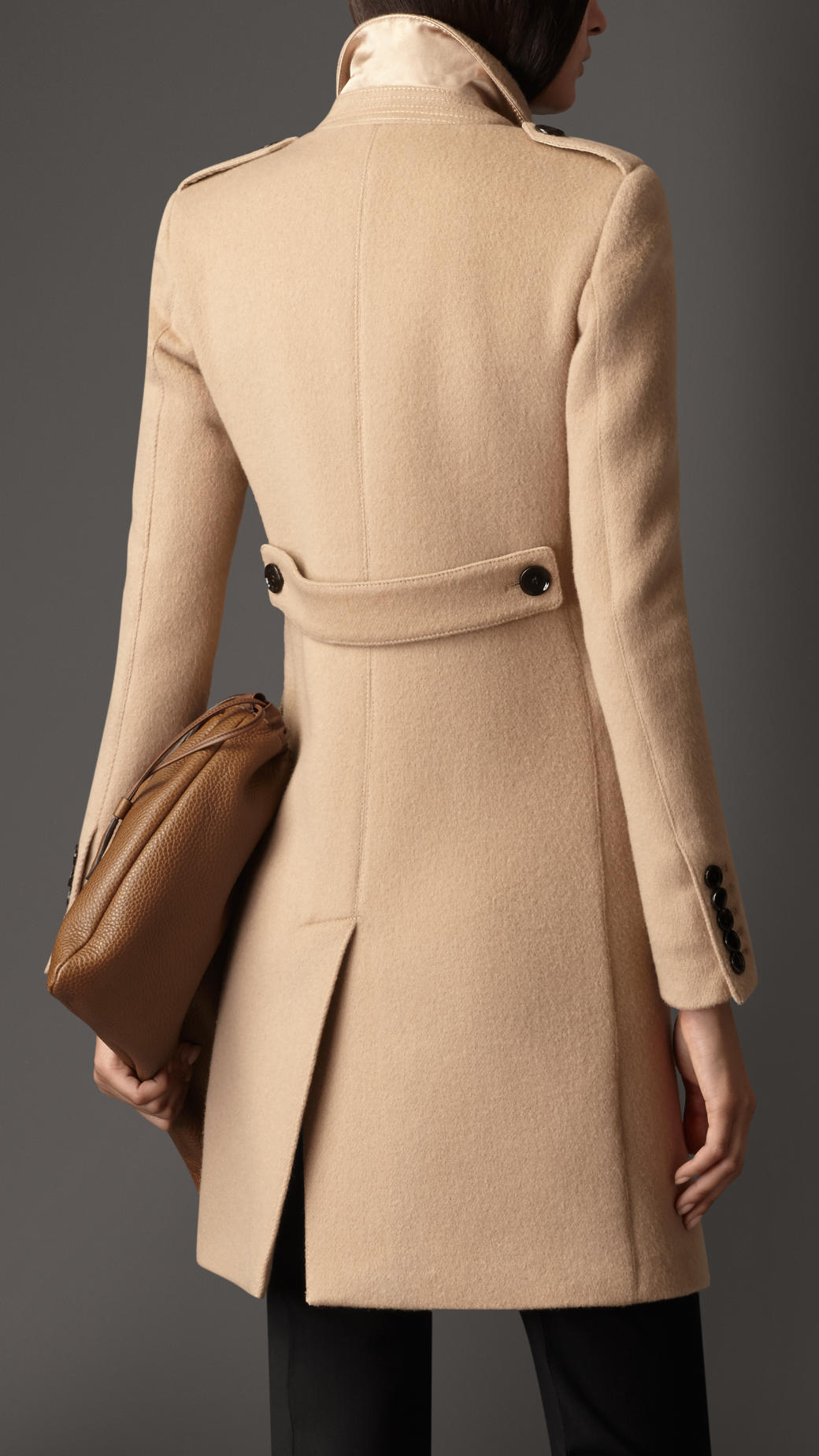 Burberry Sartorial Wool Cashmere Coat in Honey/Stone (Natural) - Lyst