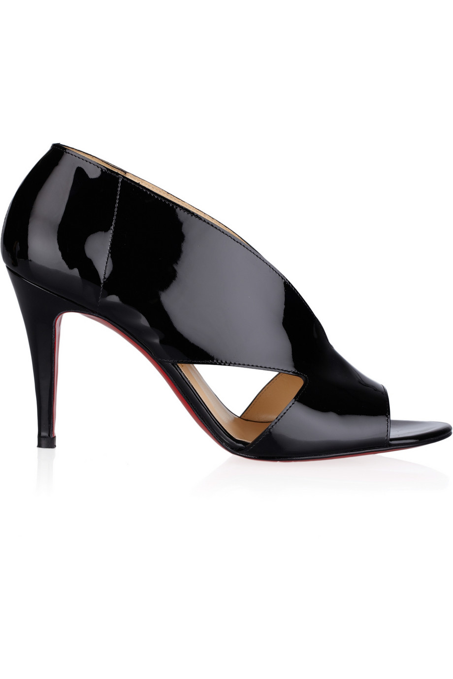 christian louboutin leather sandals Red chiffon trim | cosmetics ...