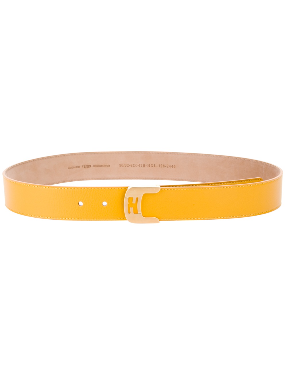 yellow fendi belt