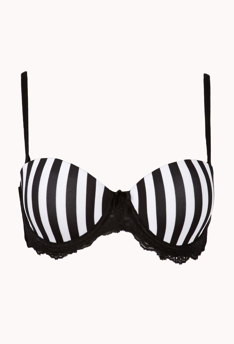 Black striped bra Clearance