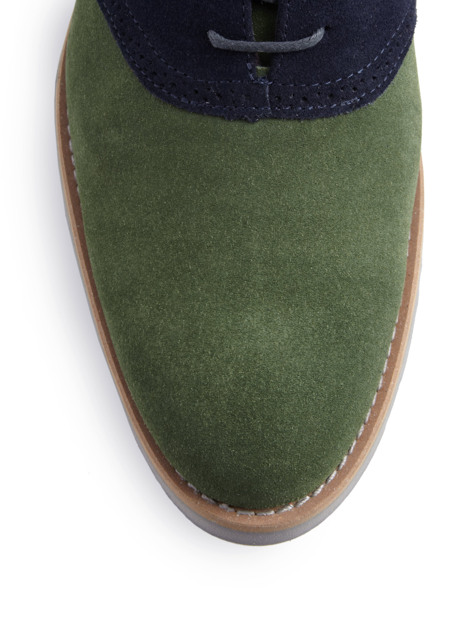 green saddle shoes