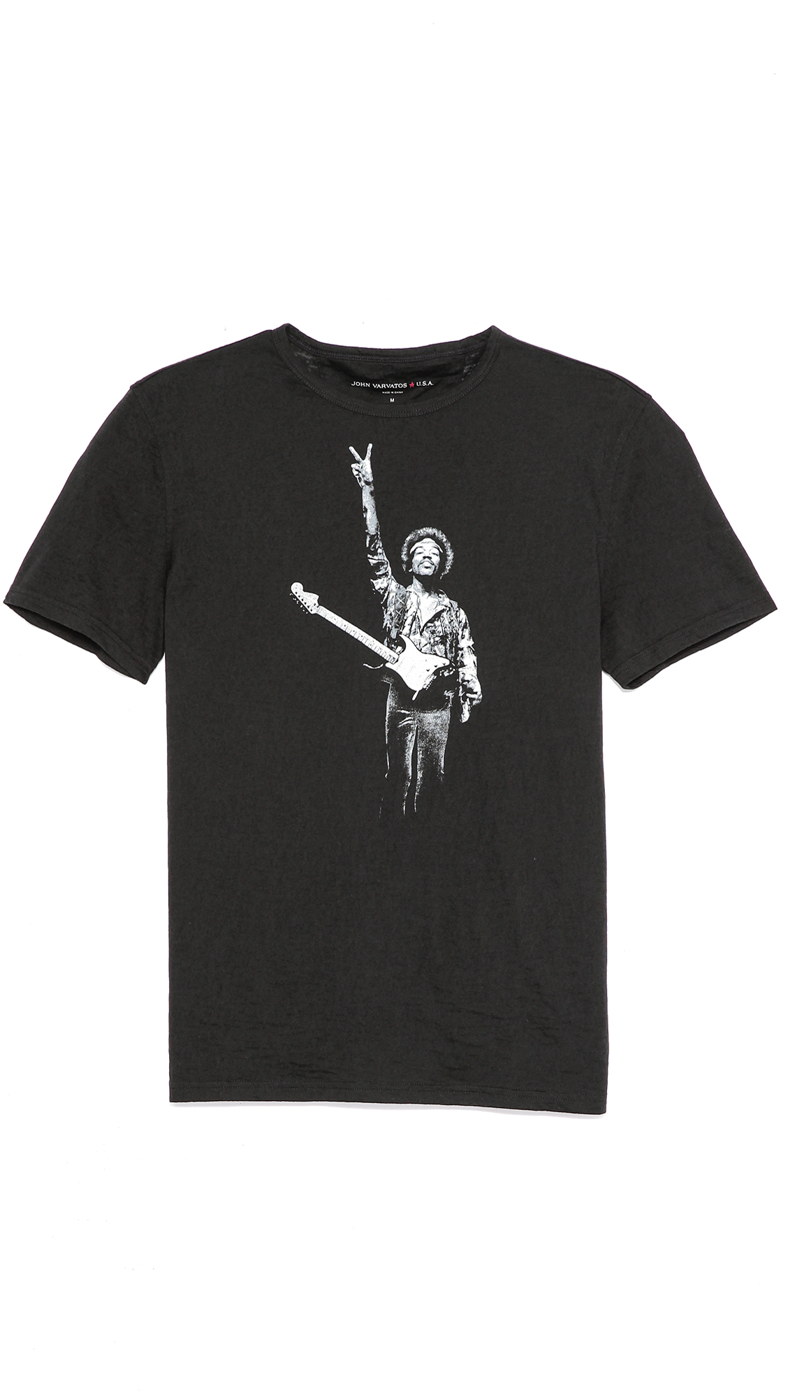 John Varvatos Jimi Hendrix Graphic Tshirt in Black for Men - Lyst