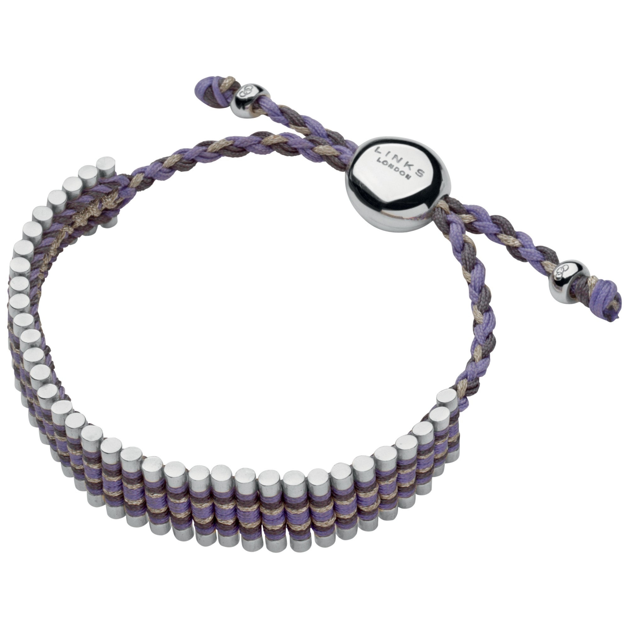 Links Of London Adjustable Cord Friendship Bracelet In Purple Grey Purple Lyst Links Of London Adjustable Cord Friendship Bracelet In Purple Grey Purple Lyst