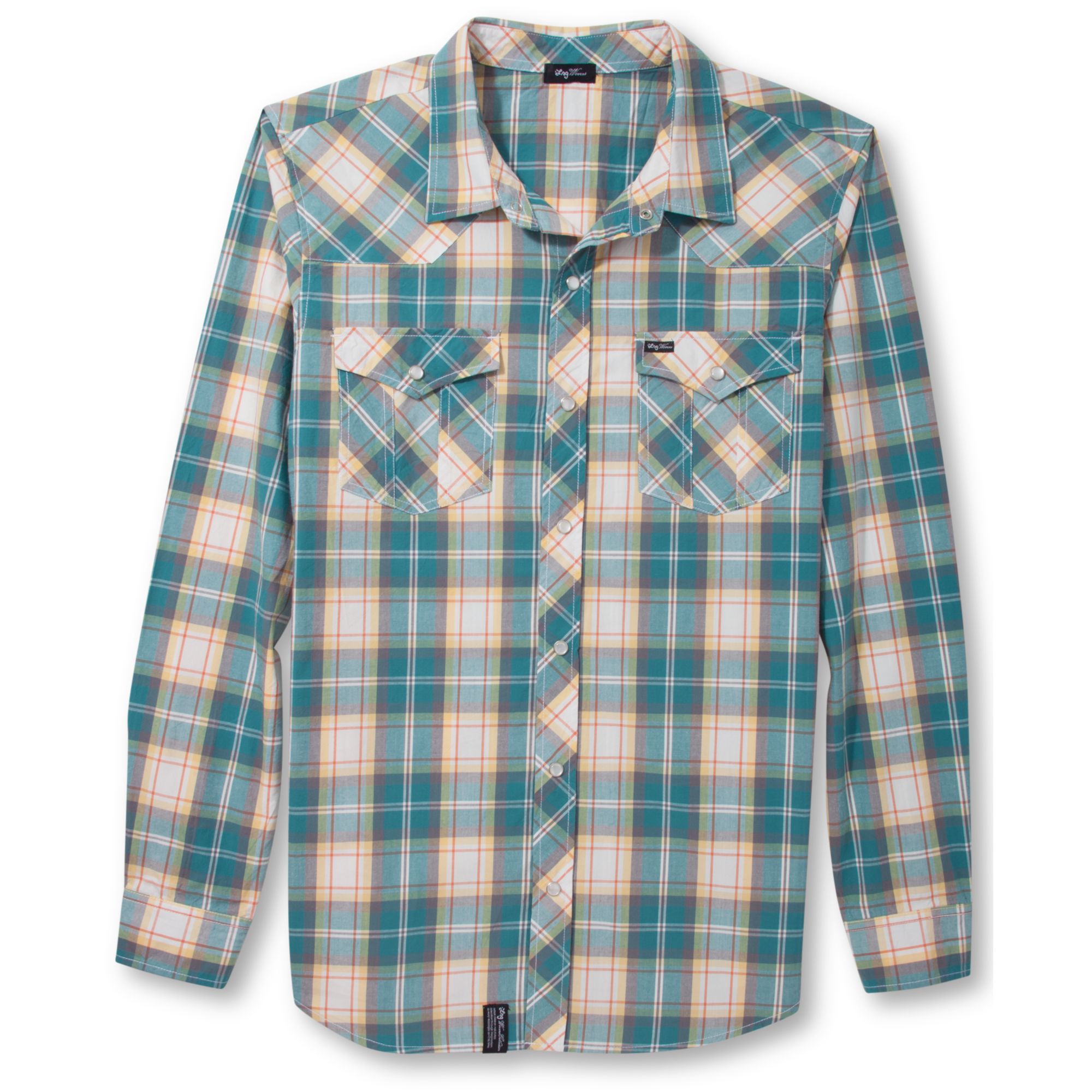 Lyst Lrg Long Sleeve Plaid Shirt in Green for Men