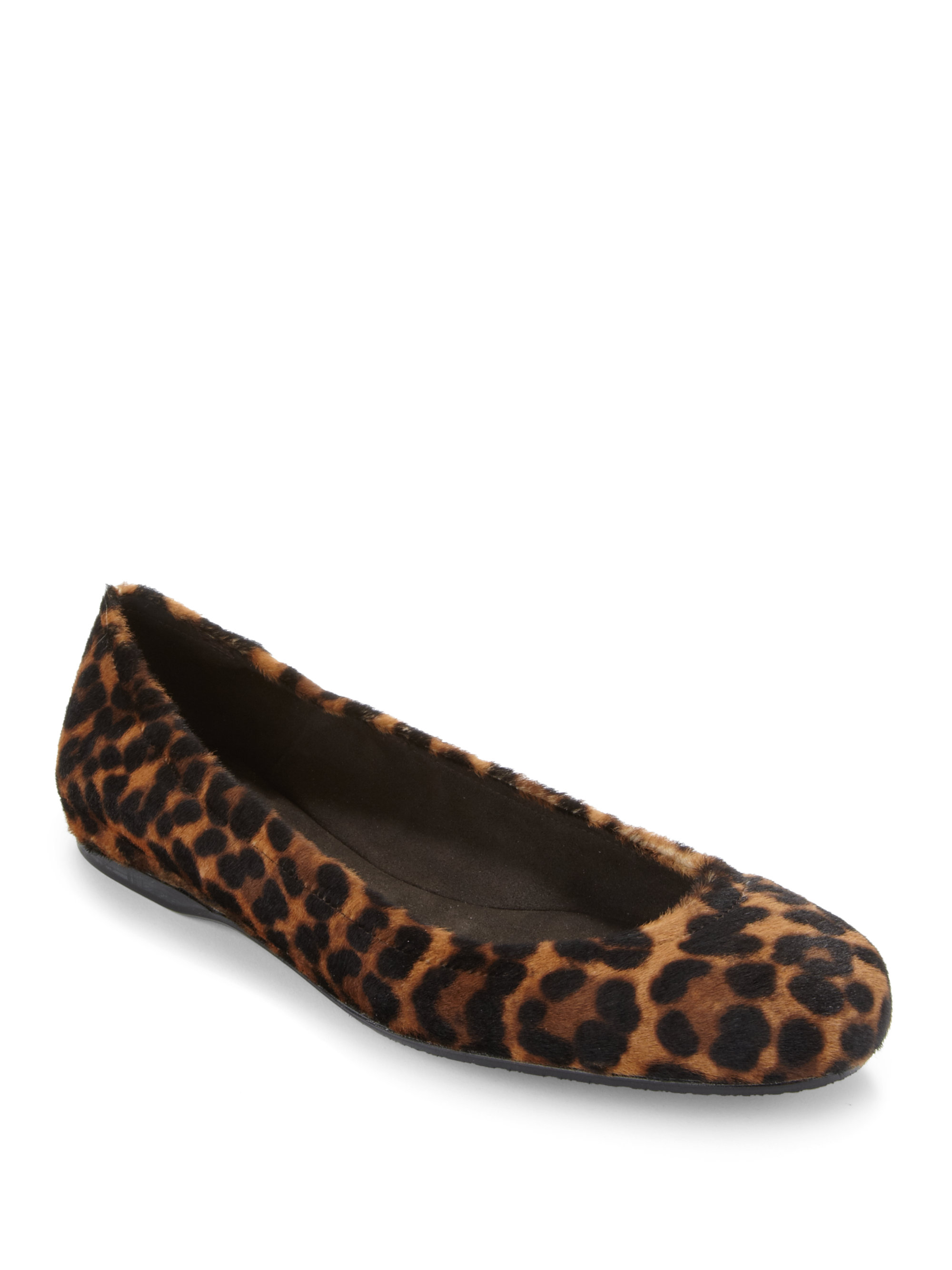 stuart weitzman leopard flats