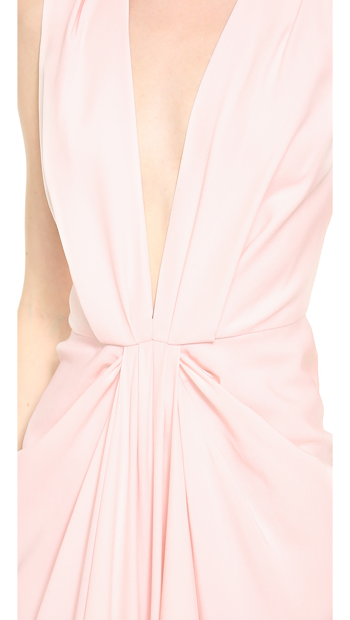Lyst - Thakoon V Neck Plunge Gown in Pink
