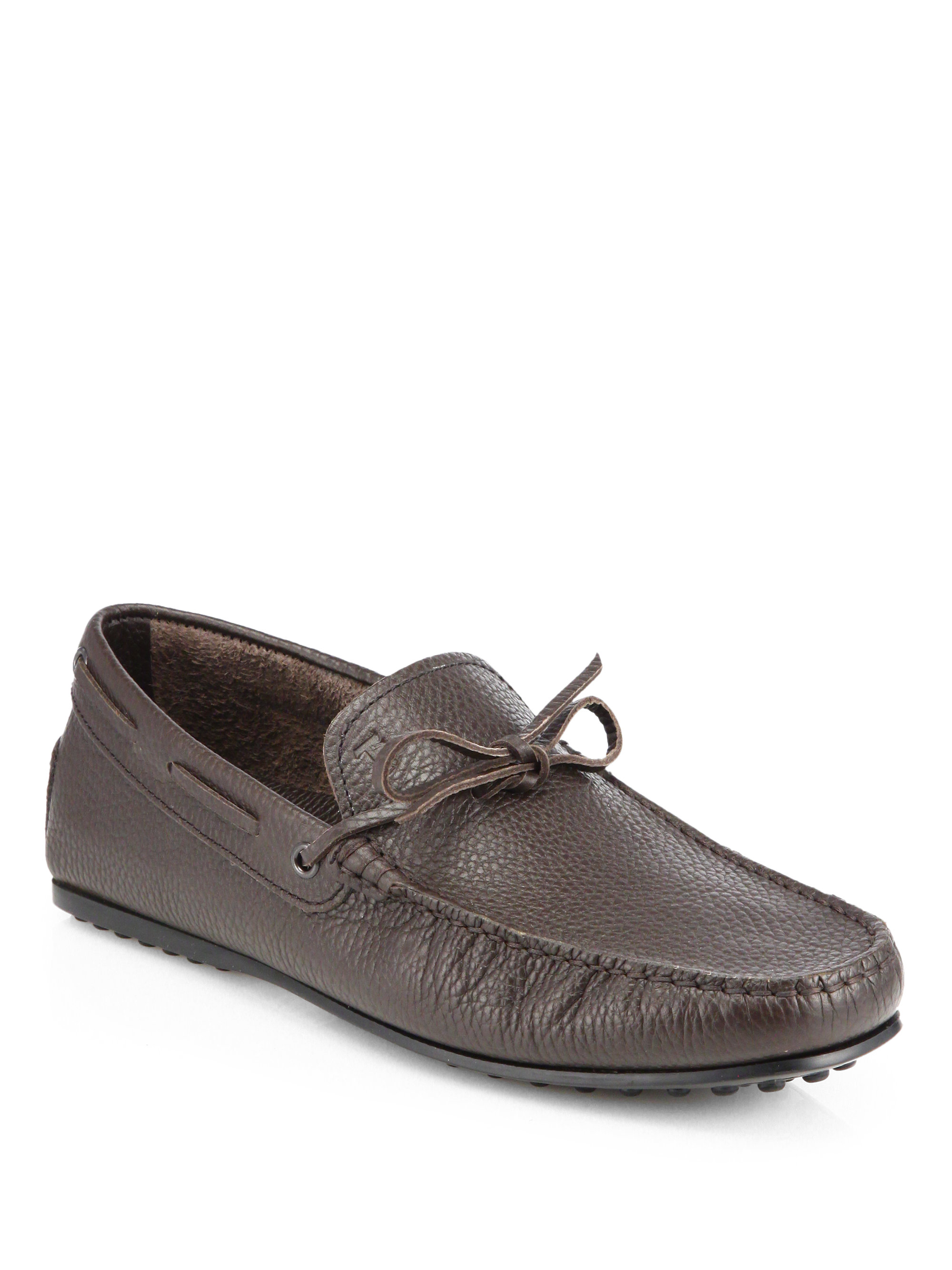 Tod's Laccetto City Gommino Moccasins in Coffee (Brown) for Men - Lyst