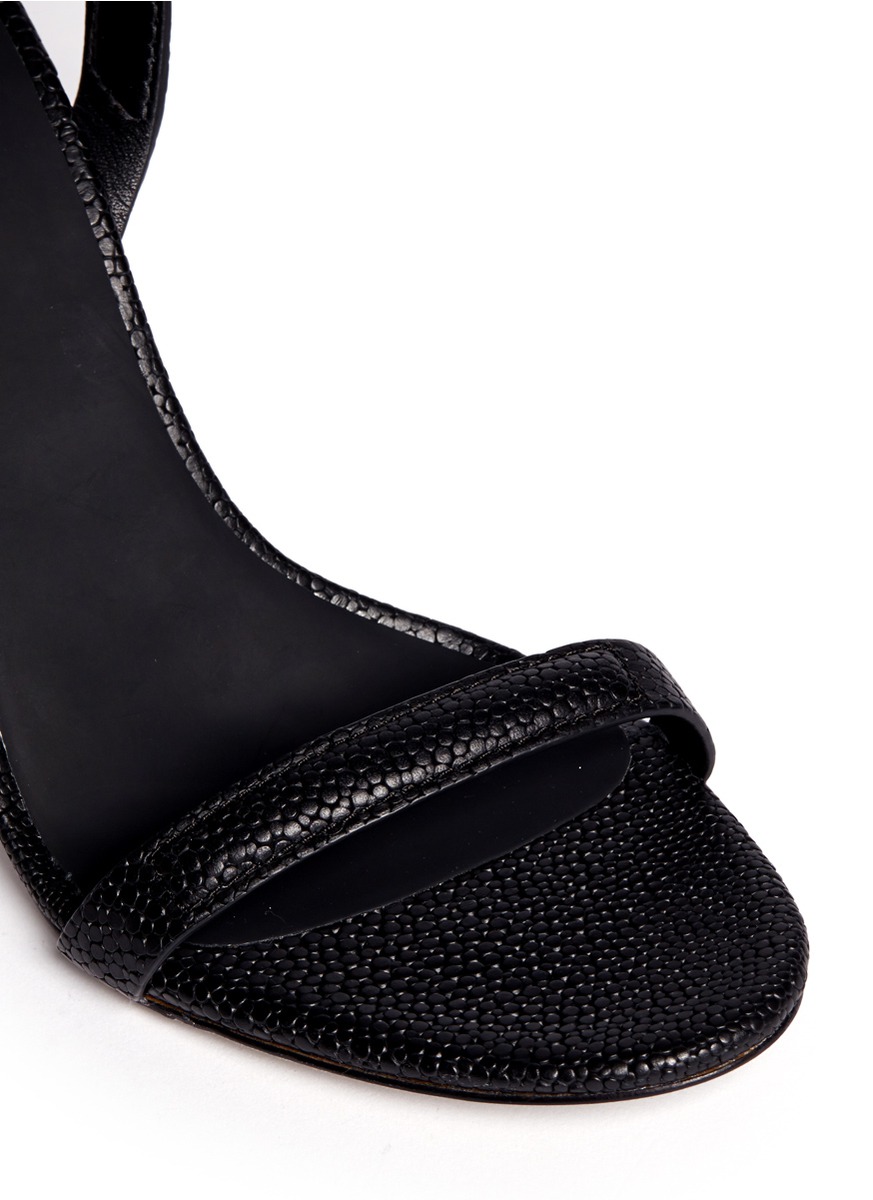 Alexander Wang 'antonia' Leather High-heel Sandals in Black - Lyst