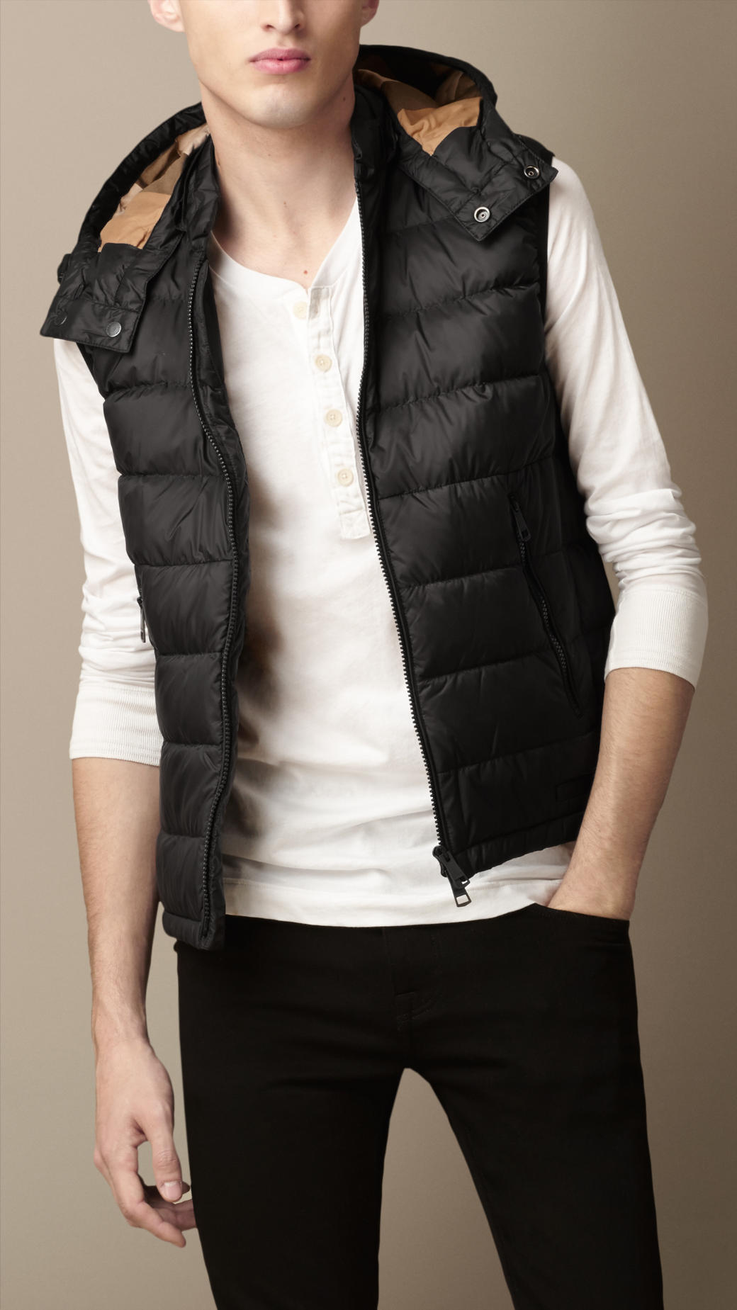 burberry gilet mens