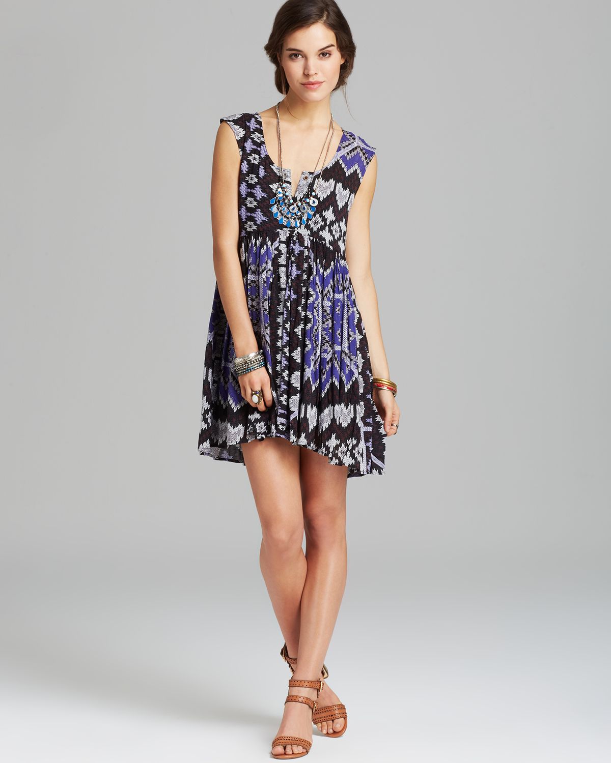 Lyst - Free people Dress Take Me To Thailand in Black