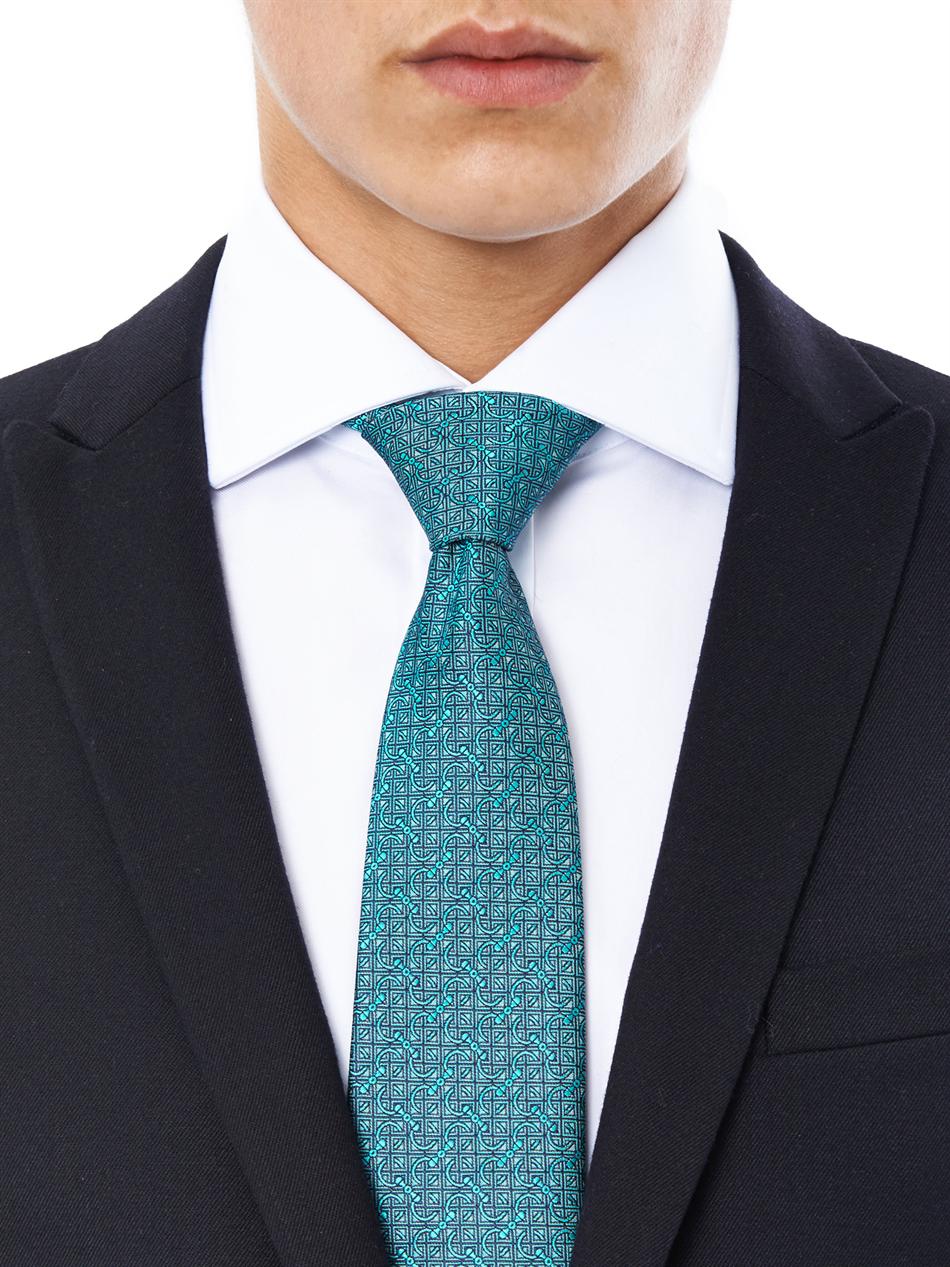Gucci Horsebit Print Classic Silk Tie in Green (Blue) for Men Lyst