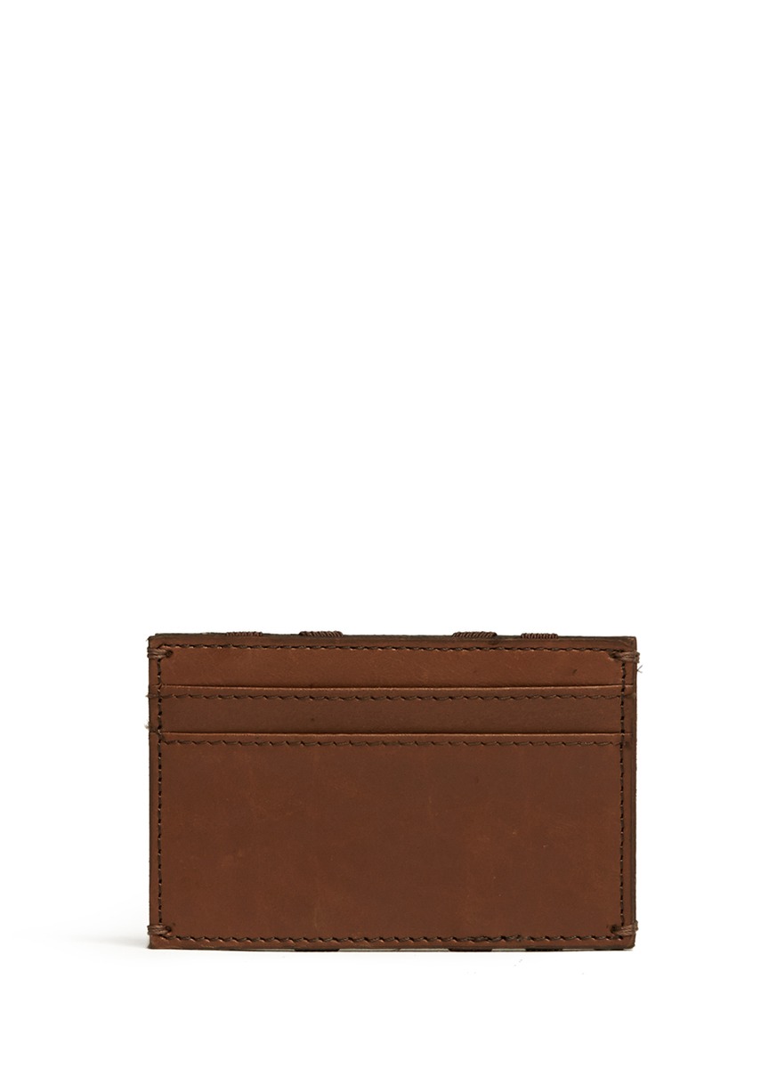 J.Crew Leather Magic Wallet in Brown 