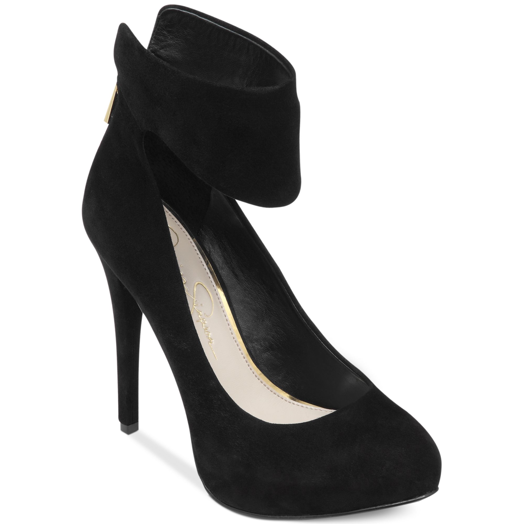 jessica simpson black suede heels