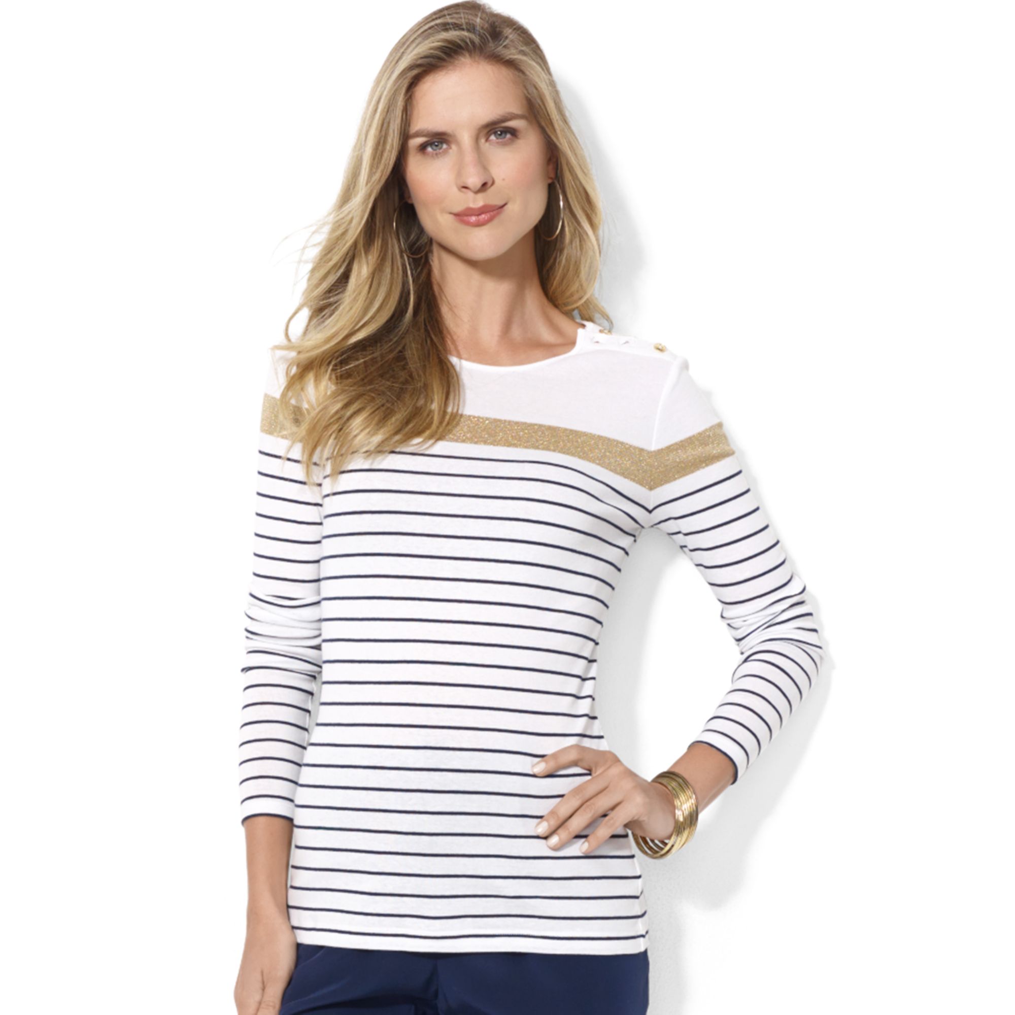 ralph lauren long sleeve top womens
