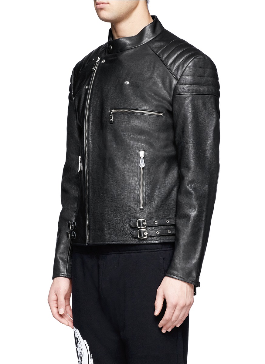 mcq alexander mcqueen leather jacket