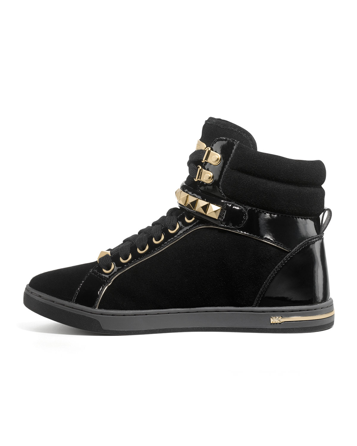 Michael Kors Glam Studded High Top in Black | Lyst