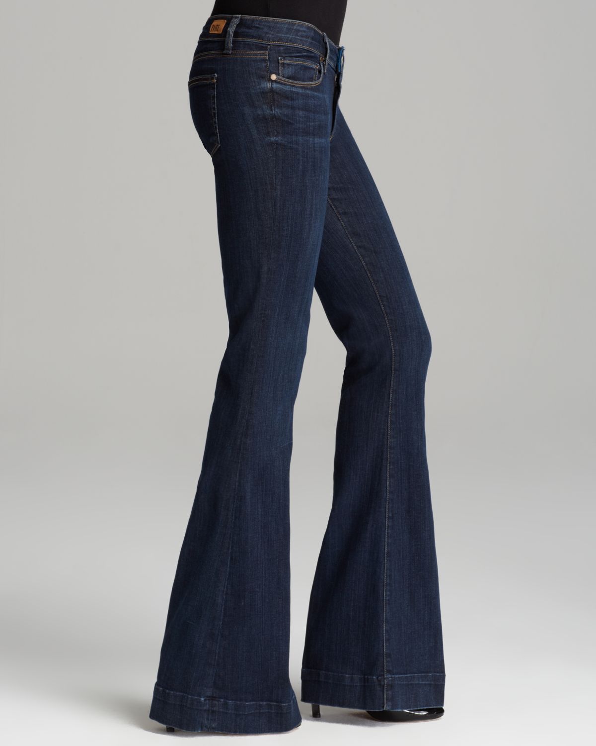 Paige Jeans Fiona Flare in Delancy in Blue | Lyst