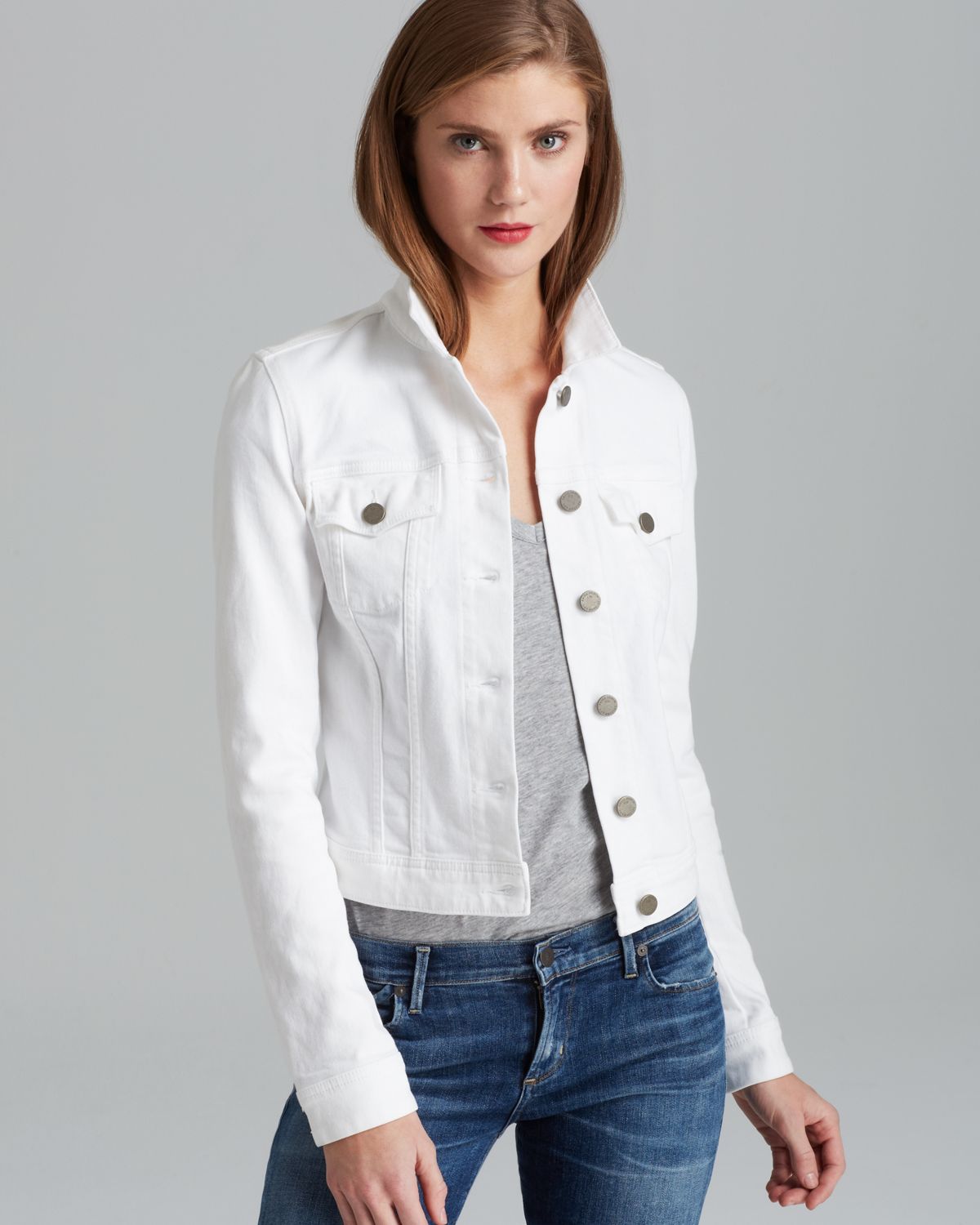 paige white denim jacket