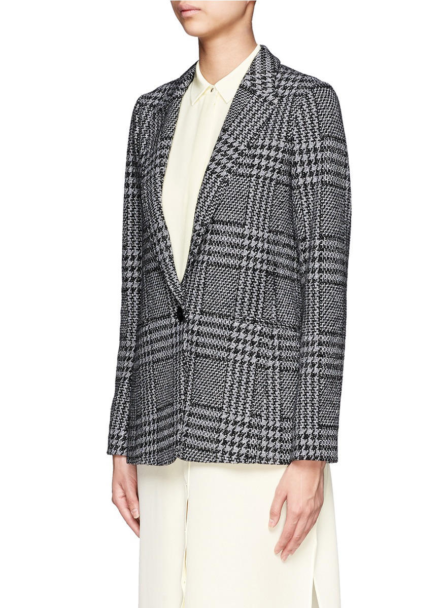 theory houndstooth blazer
