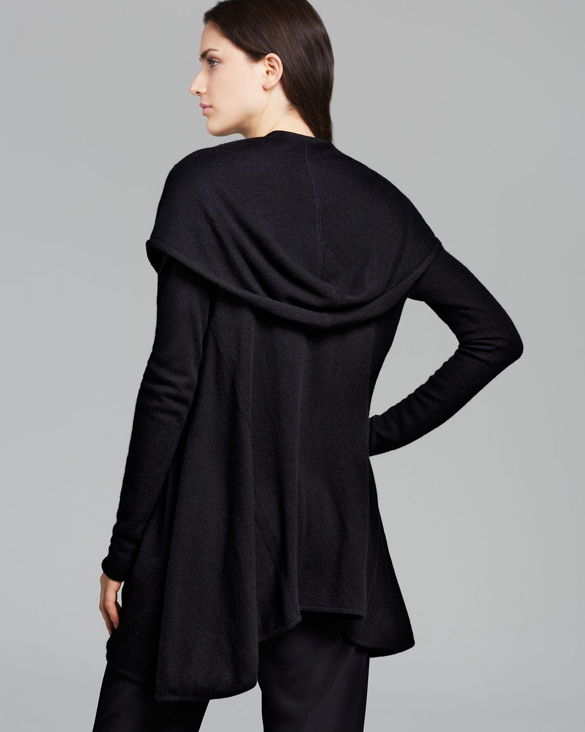 vince hooded cashmere cardigan