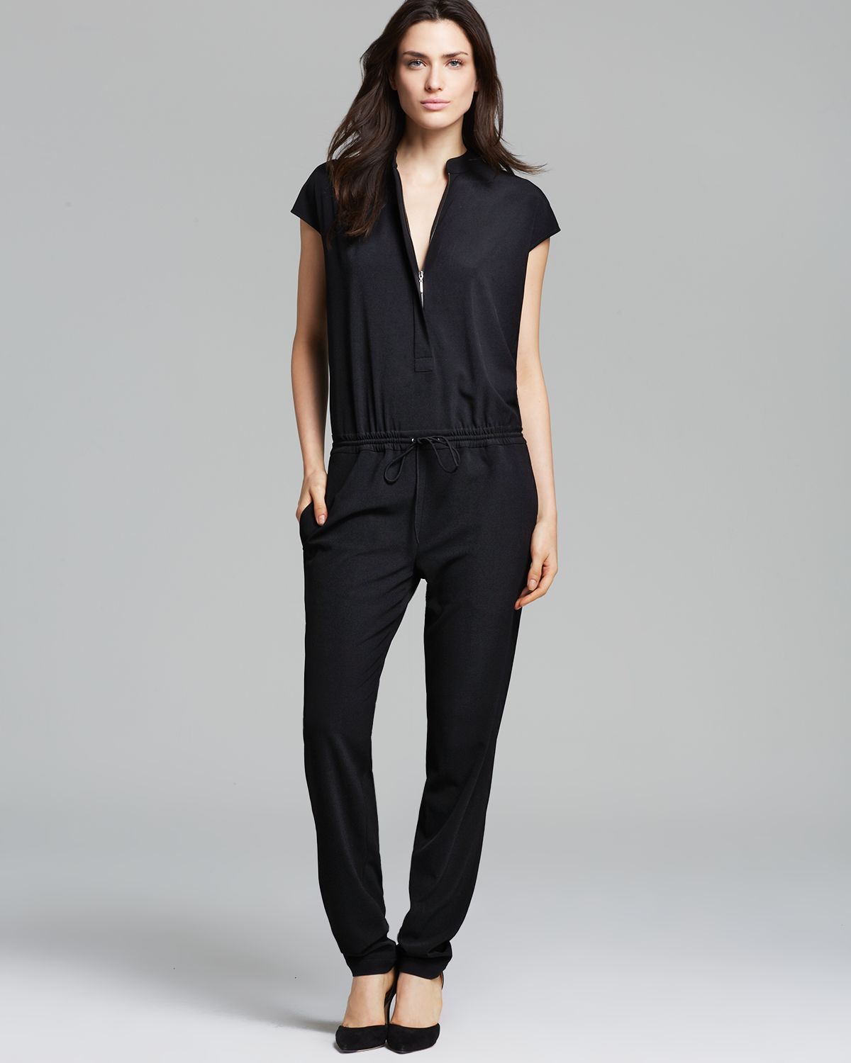 vince black jumpsuit