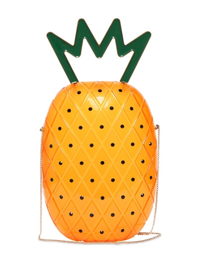 Lyst - Charlotte olympia Ana Pineapple Shaped Perspex Bag in Orange