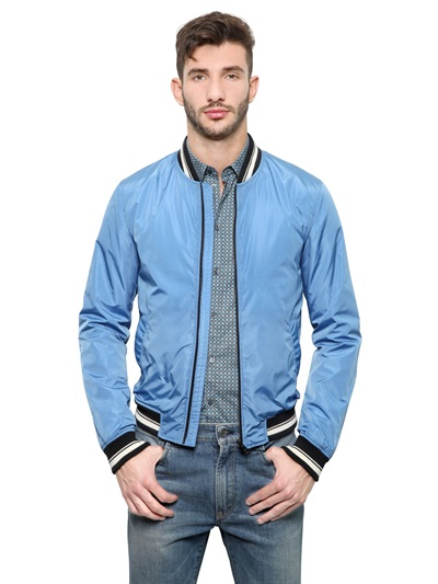 baby blue bomber jacket mens
