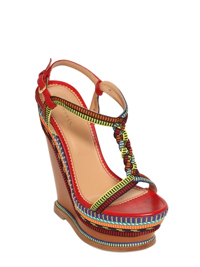Dsquared² 150mm Nylon Leather Wedges | Lyst
