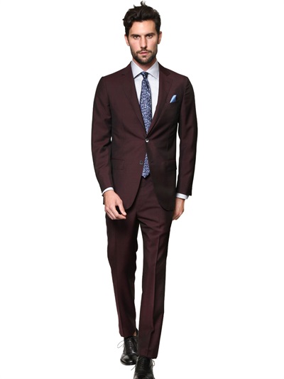 Zegna Zero Weight Wool Mohair Blend Suit in Brown for Men | Lyst