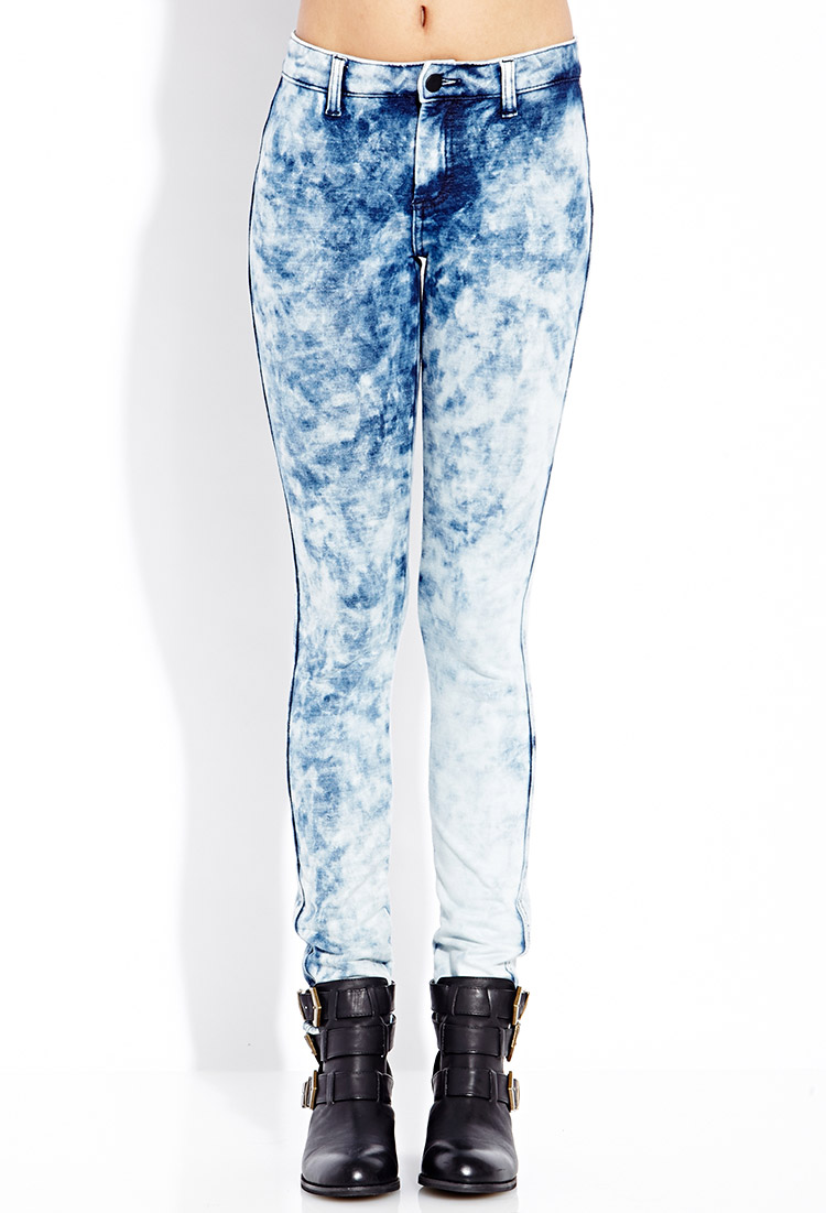 acid wash jeggings