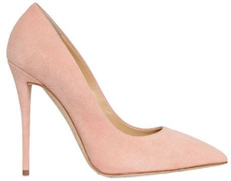 Giuseppe Zanotti 120mm Suede Pointed Toe Pumps in Pink (ROSE) | Lyst