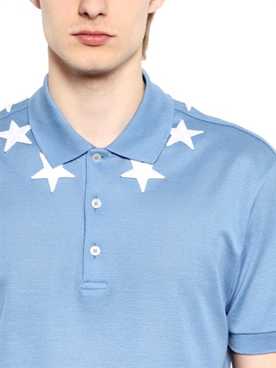 light blue givenchy polo