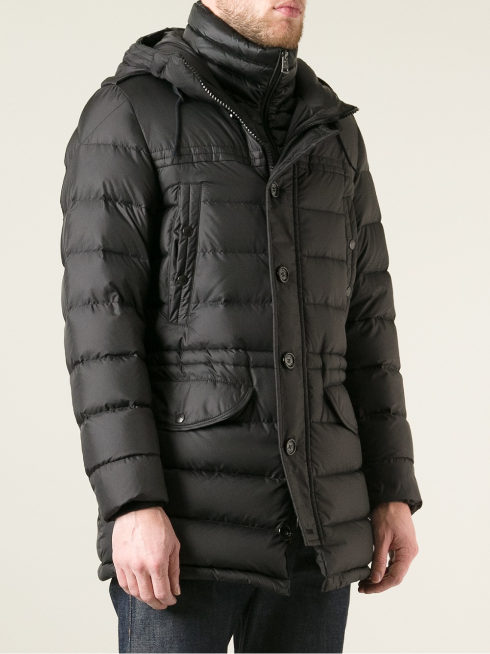 Moncler Rhone Padded Jacket in Black for Men - Lyst