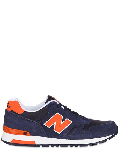 New Balance 565 Suede and Ripstop Nylon Sneakers in Blue for Men | Lyst