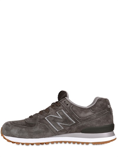 Lyst - New Balance 574 Classic Suede Sneakers in Gray for Men