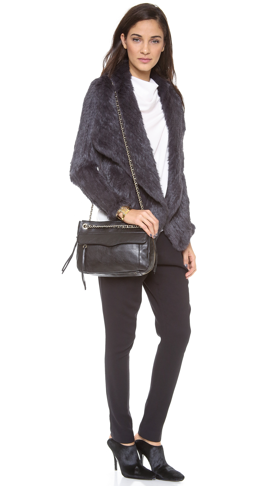 Lyst Rebecca Minkoff Swing Bag Black In Gallery