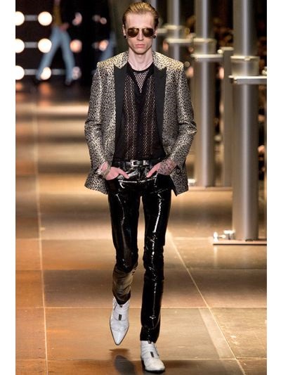patent leather pants for men
