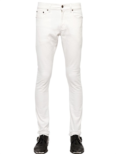 saint laurent white jeans